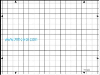 TE183 A Distortion Grid Test Chart Reflectance